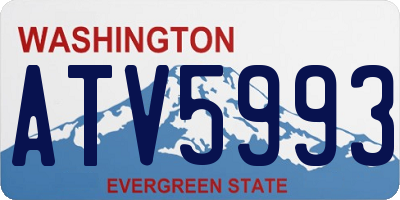 WA license plate ATV5993
