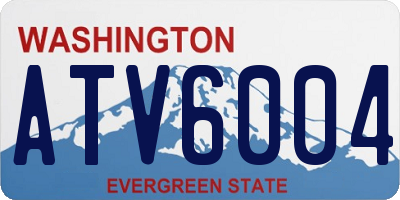 WA license plate ATV6004