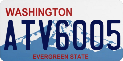 WA license plate ATV6005