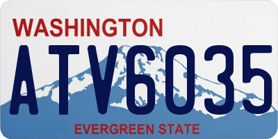 WA license plate ATV6035