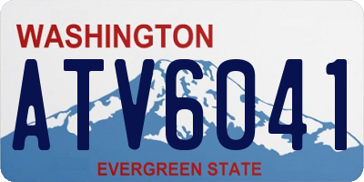 WA license plate ATV6041