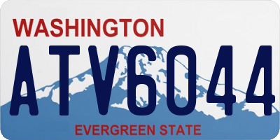 WA license plate ATV6044