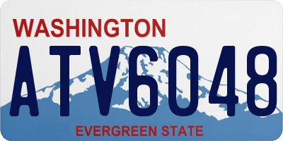 WA license plate ATV6048
