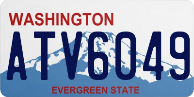 WA license plate ATV6049