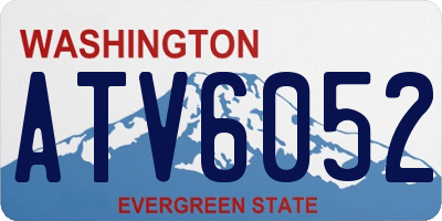WA license plate ATV6052
