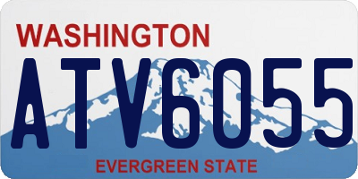 WA license plate ATV6055