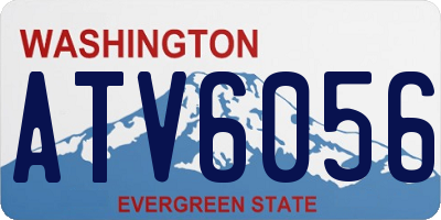WA license plate ATV6056