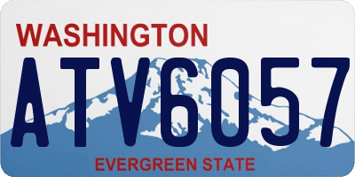 WA license plate ATV6057