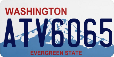 WA license plate ATV6065
