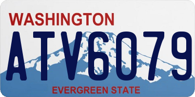 WA license plate ATV6079