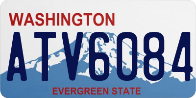 WA license plate ATV6084