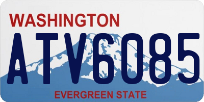 WA license plate ATV6085