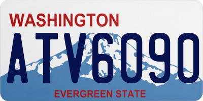WA license plate ATV6090