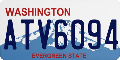 WA license plate ATV6094