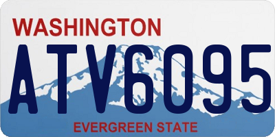 WA license plate ATV6095