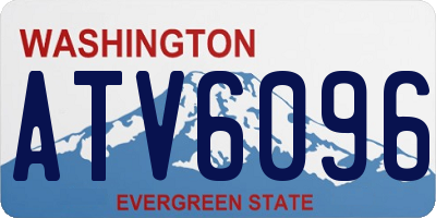 WA license plate ATV6096
