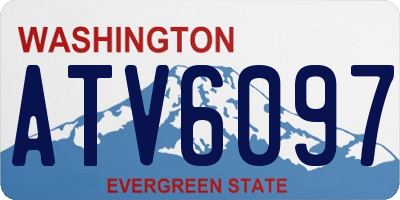 WA license plate ATV6097