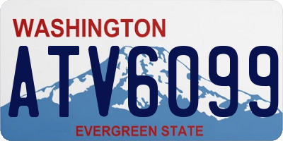WA license plate ATV6099
