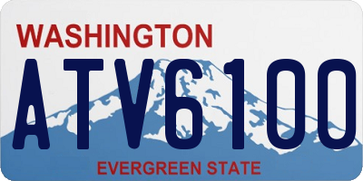WA license plate ATV6100