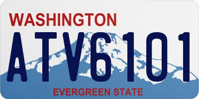 WA license plate ATV6101
