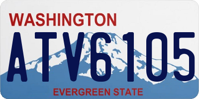 WA license plate ATV6105