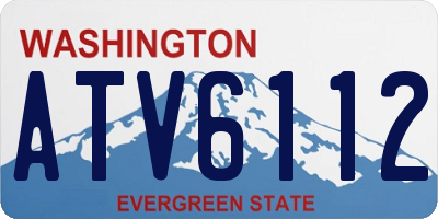 WA license plate ATV6112