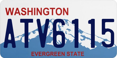 WA license plate ATV6115