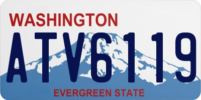 WA license plate ATV6119