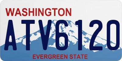 WA license plate ATV6120