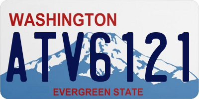 WA license plate ATV6121