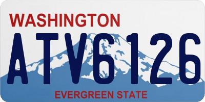 WA license plate ATV6126
