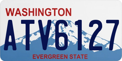WA license plate ATV6127