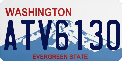WA license plate ATV6130