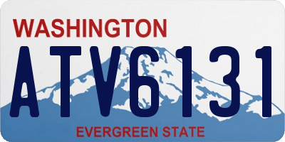 WA license plate ATV6131