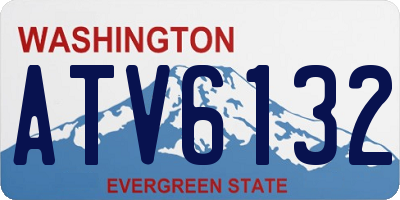 WA license plate ATV6132