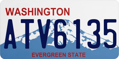 WA license plate ATV6135