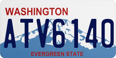 WA license plate ATV6140