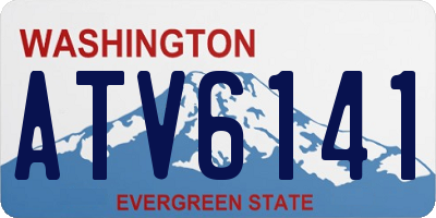 WA license plate ATV6141