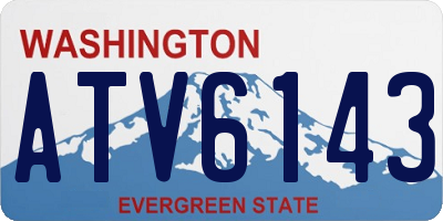WA license plate ATV6143