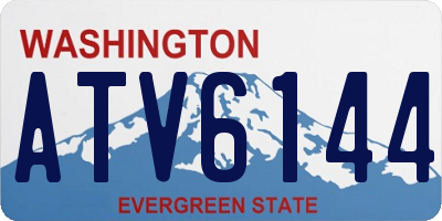 WA license plate ATV6144