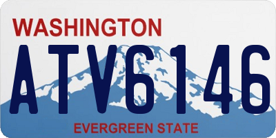 WA license plate ATV6146