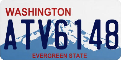 WA license plate ATV6148