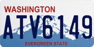 WA license plate ATV6149