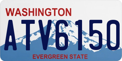 WA license plate ATV6150