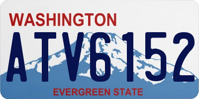 WA license plate ATV6152