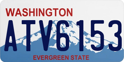 WA license plate ATV6153