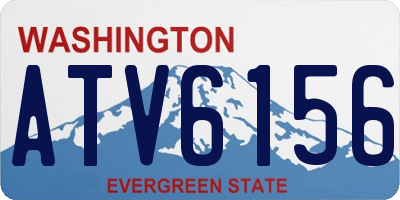 WA license plate ATV6156