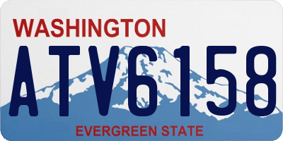 WA license plate ATV6158