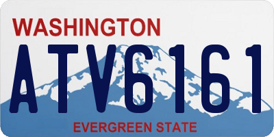 WA license plate ATV6161