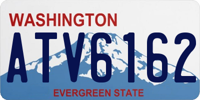 WA license plate ATV6162